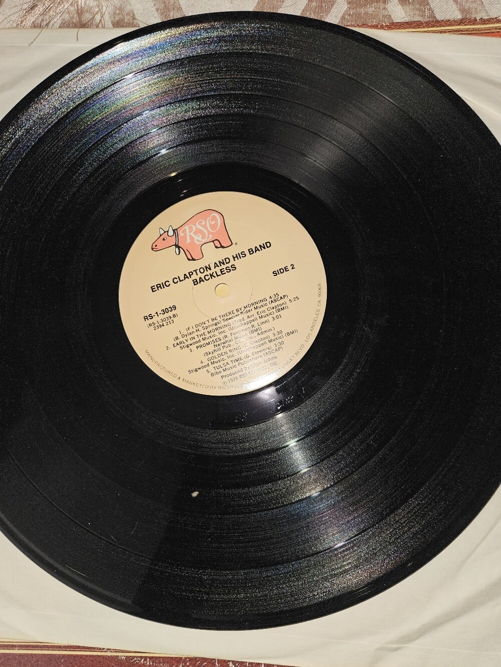 Eric Clapton Backless Vinyl Record 1978. - Picture 9 of 10